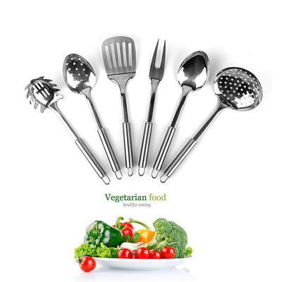 Toxinfree Stainless Steel Kitchen Utensil Sets , EU 7 Piece Kitchen Tool Set