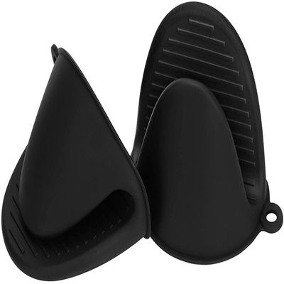 LFGB Approved Oven Mitts Pot Holder , Nontoxic Kitchen Pot Holder Set