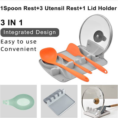 Multifunction Kitchen Gadget Tools Spoon Rest Silicone Material