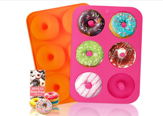 2pcs Adjustable Baking Mold Silicone 3.2in Size Nonstick Multicolor Modern
