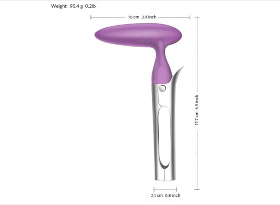 SUS304 Kitchen Gadget Tools , Apple Core Remover ABS Material