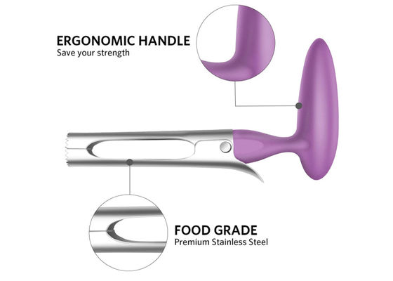 SUS304 Kitchen Gadget Tools , Apple Core Remover ABS Material