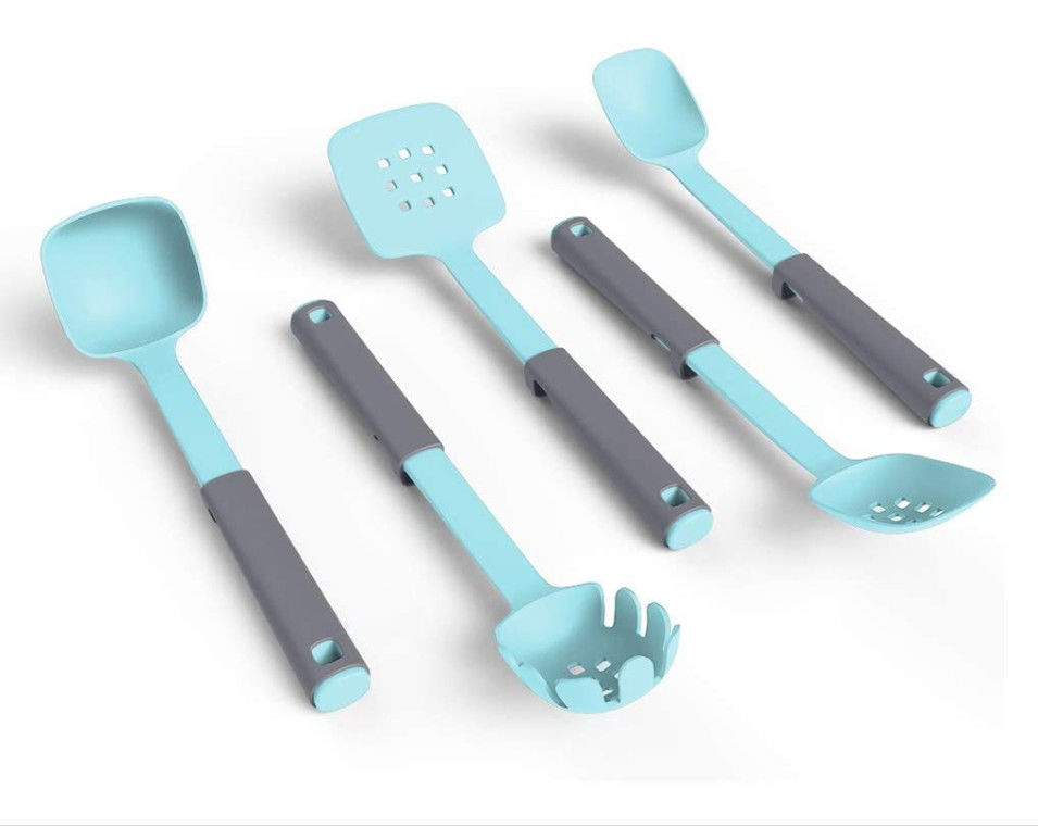 Toxinfree Nylon Utensils Safe For Nonstick 5pcs Biodegradable Ergonomic